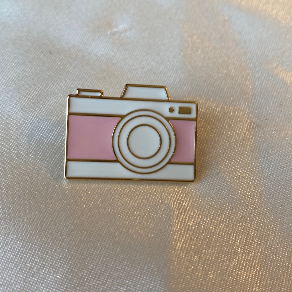 Burberry Rare Pink Camera Pin Highly Collectible Rare